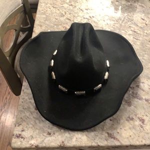 Never worn black cowboy hat - 12th tribe. Great for a Nashville trip